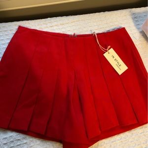 NWT Gorgeous red shorts
